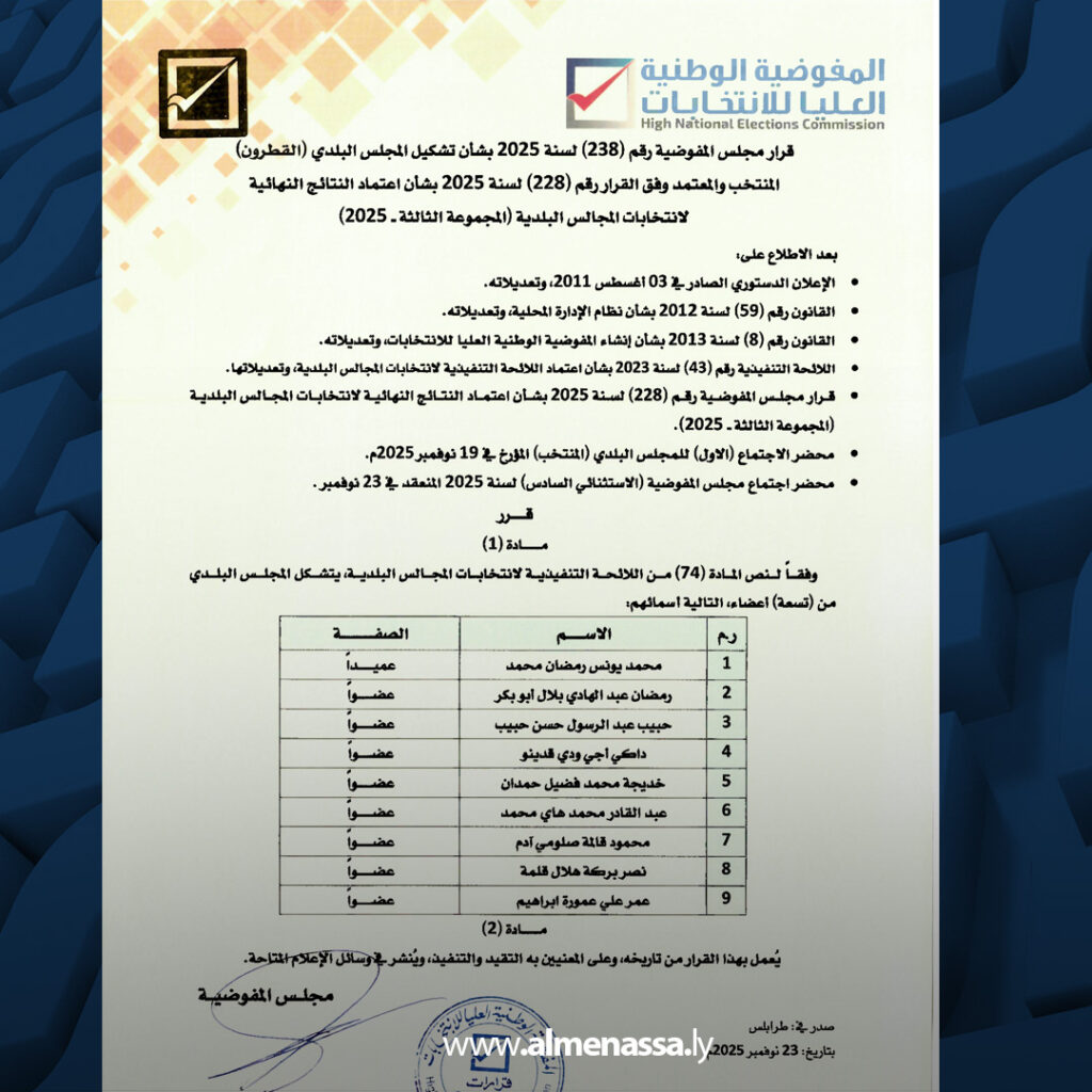 extra Recovered 9.jpg10 9 المفوضية تنهي انتخابات عمداء 16 مجلسا بلديا