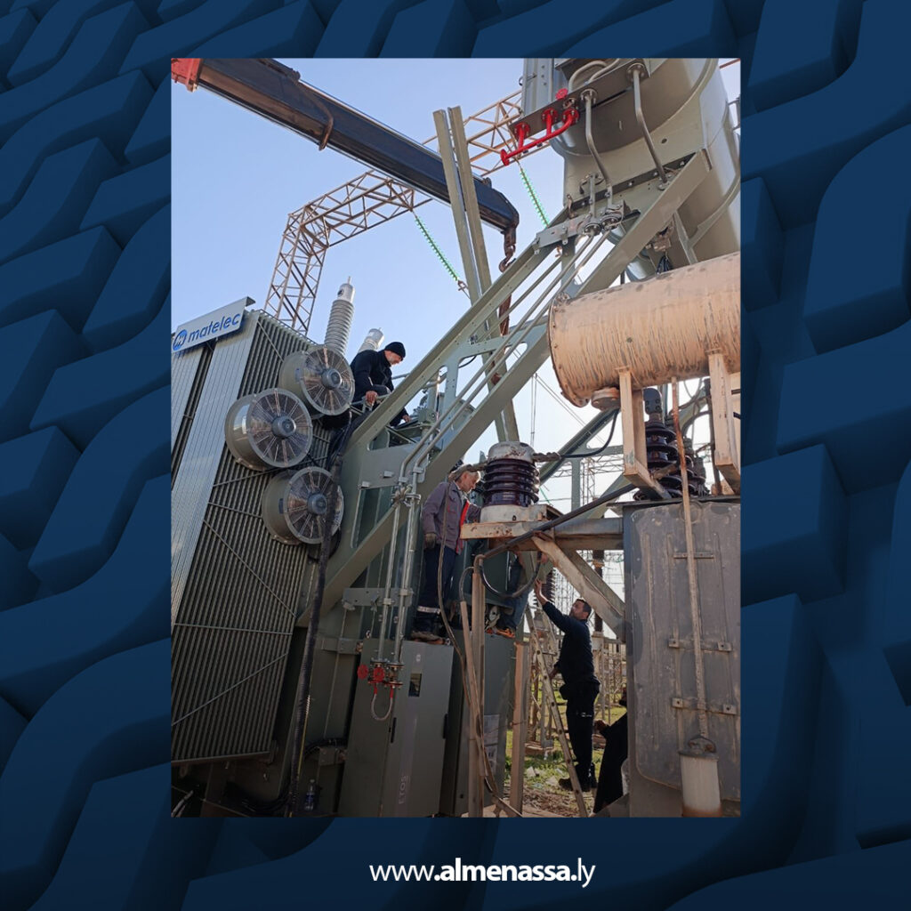 Extra 116.jpg3 116 الفرق الفنية بشركة الكهرباء تواصل العمل على مدار الساعة لتجهيز محطة المرج