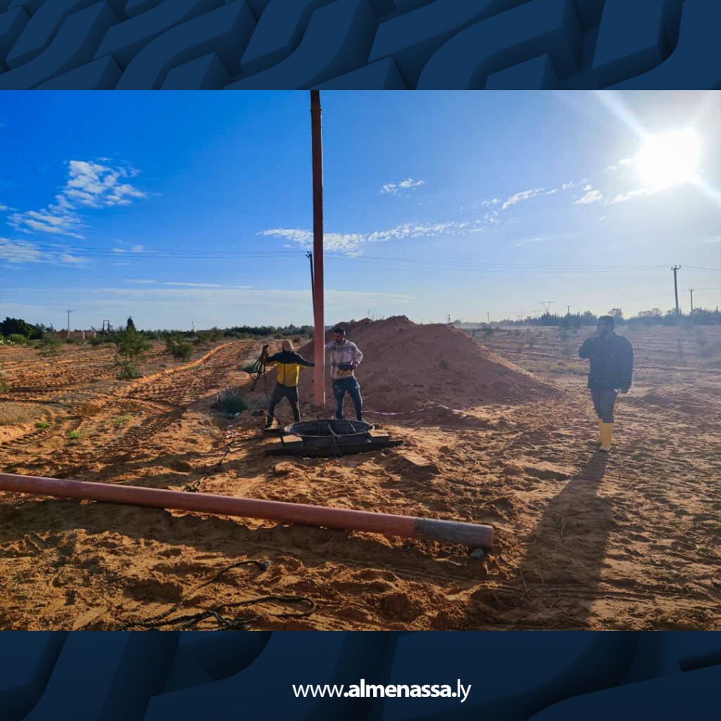 Extra 178 شركة الكهرباء تواصل أعمال استكمال مشروع خط نقل الطاقة غرب طرابلس – التبة بجهد 400 ك.ف