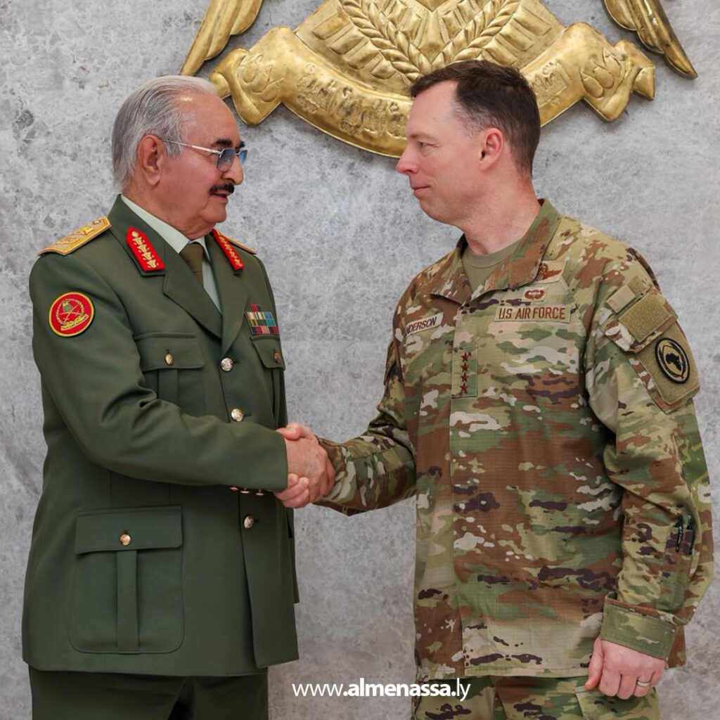 Extra 19.jpg1 19 القائد العام المشير خليفة حفتر يستقبل قائد القيادة العسكرية الأمريكية في أفريقيا "أفريكوم"