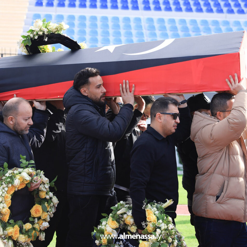 Extra 220.jpg1 220 جنازة مهيبة لرئيس الأركان ومرافقيه في المدينة الرياضية بمصراتة
