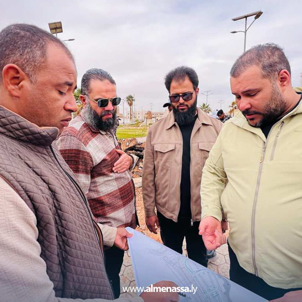 Extra 223.jpg1 223 متابعة ميدانية لمشروع تطوير شارع جمال عبد الناصر وجسر بطل العبور في سبها
