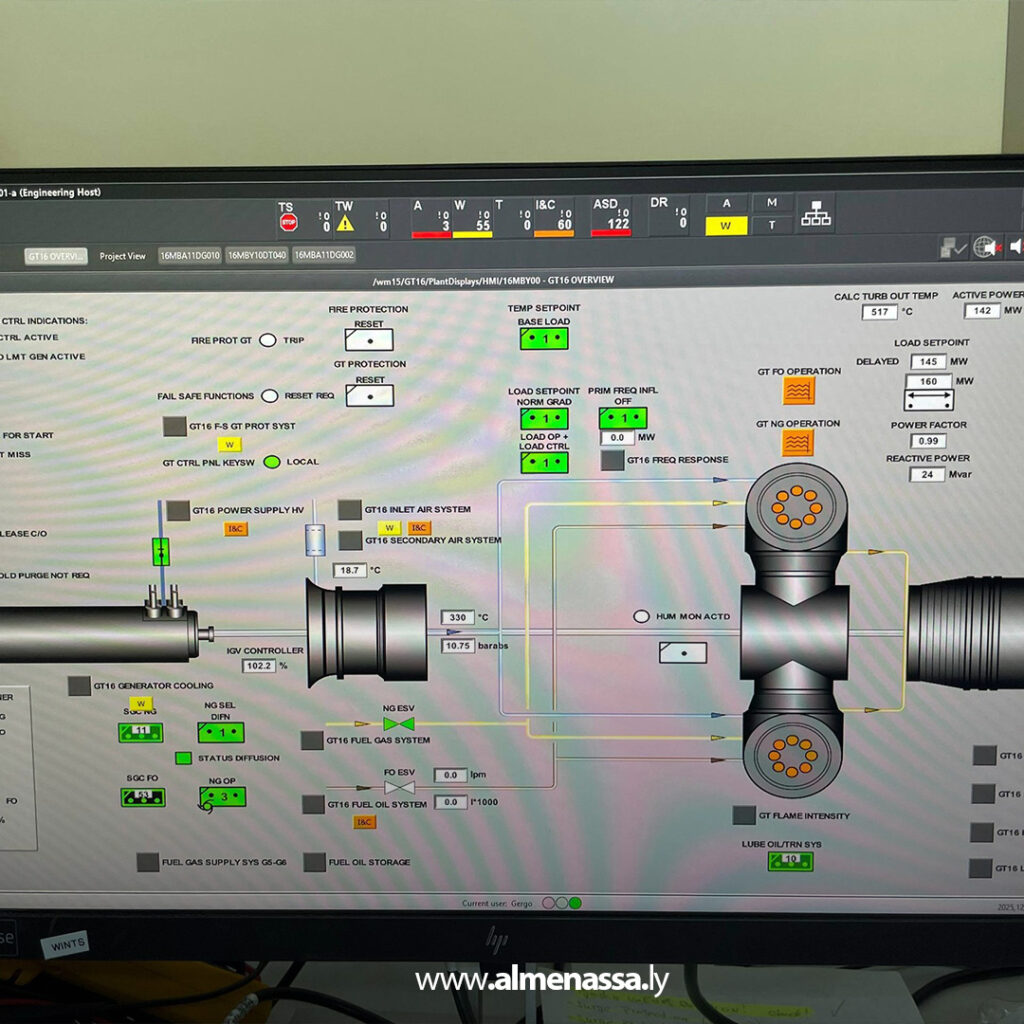 Extra 23.jpg1 23 إعادة تشغيل الوحدة الغازية السادسة بمحطة كهرباء الجبل الغربي – الرويس