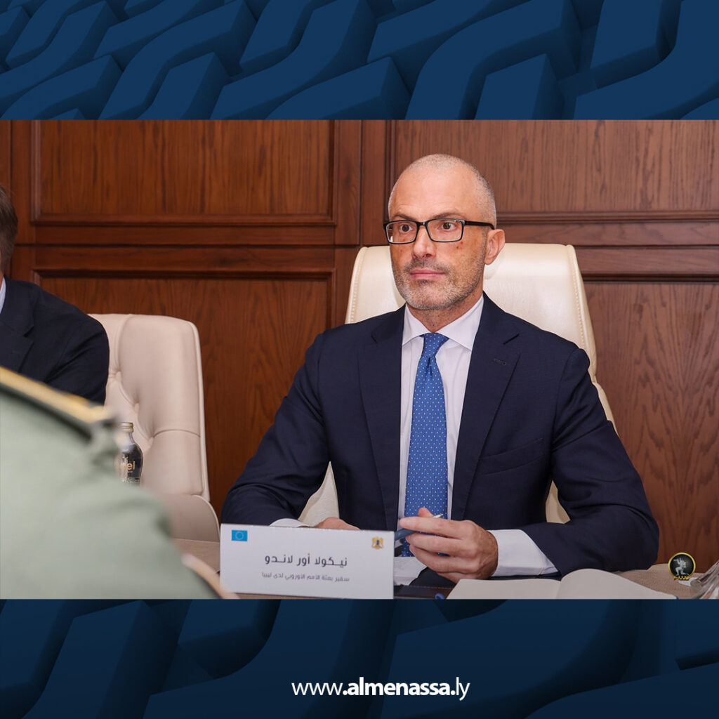 Extra 23.jpg3 23 رئيس الأركان العامة يستقبل وفد الاتحاد الأوروبي ويبحث معه تعزيز التعاون الأمني ومكافحة الهجرة غير الشرعية