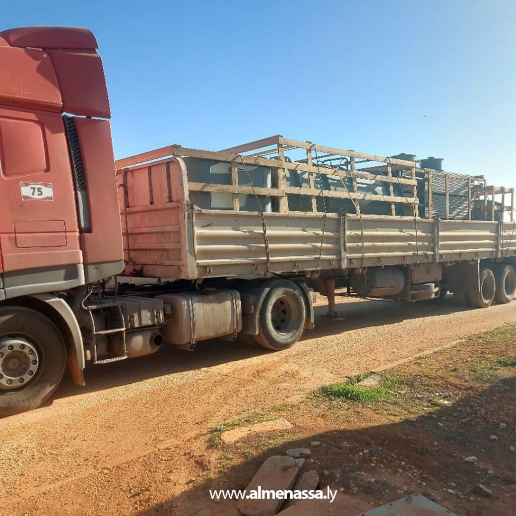 Extra 34.jpg1 34 وصول المحلّقات الخاصة بمحوّل القدرة الجديد إلى محطة المرج تمهيدًا لبدء مرحلة التركيب