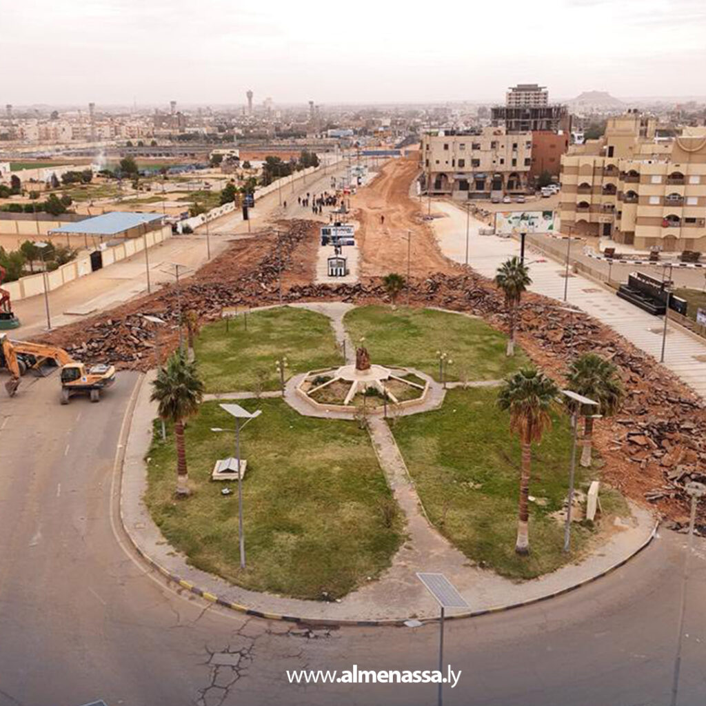 Extra 375 متابعة ميدانية لمشروع تطوير شارع جمال عبد الناصر وجسر بطل العبور في سبها