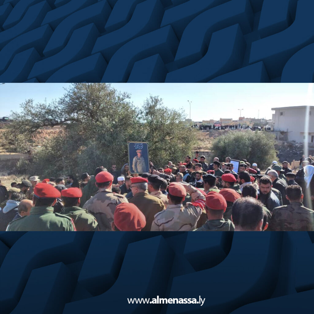 Extra 380 غريان تشيع اللواء محمود جمعة القطيوي في جنازة رسمية وتؤبن روحه