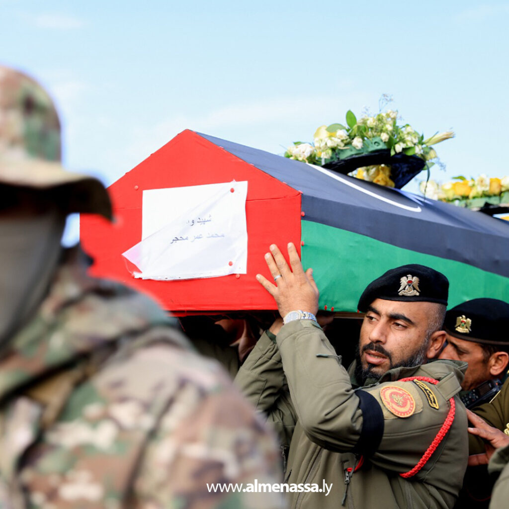 Extra.jpg211 جنازة مهيبة لرئيس الأركان ومرافقيه في المدينة الرياضية بمصراتة