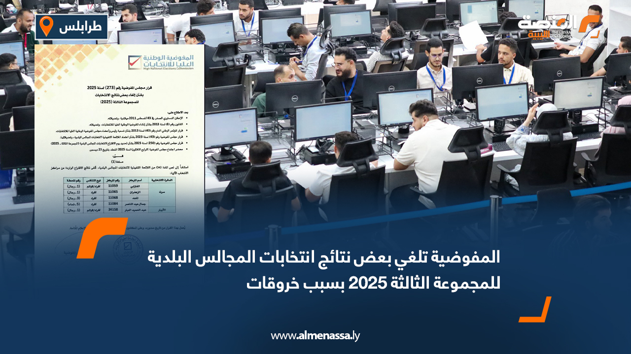 المفوضية تلغي بعض نتائج انتخابات المجالس البلدية للمجموعة الثالثة 2025 بسبب خروقات
