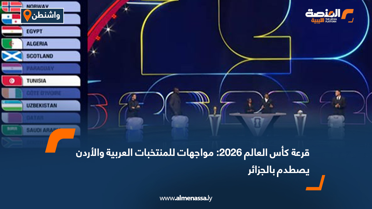 قرعة كأس العالم 2026: مواجهات للمنتخبات العربية والأردن يصطدم بالجزائر