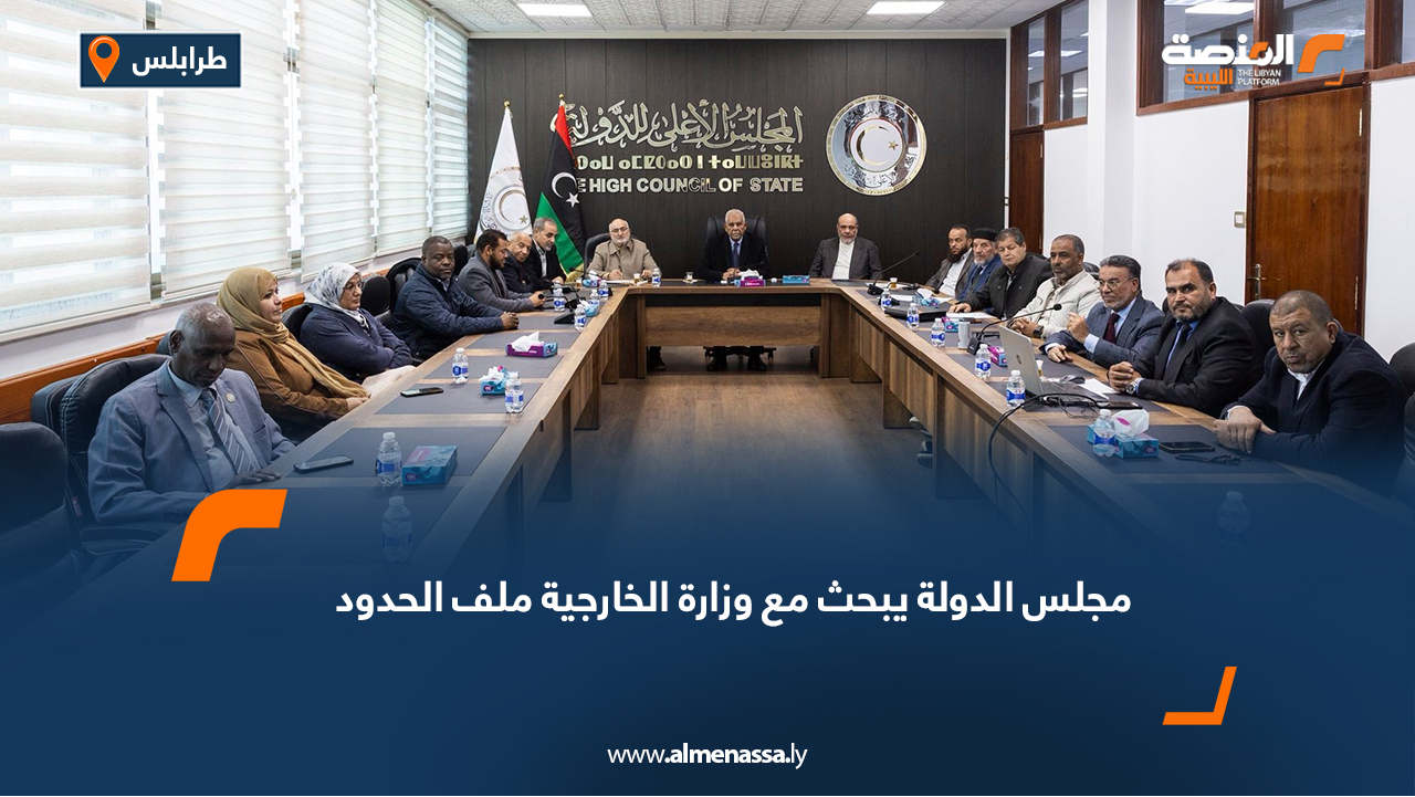 مجلس الدولة يبحث مع وزارة الخارجية ملف الحدود