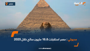 مدبولي: مصر استقبلت 18.8 مليون سائح خلال 2025