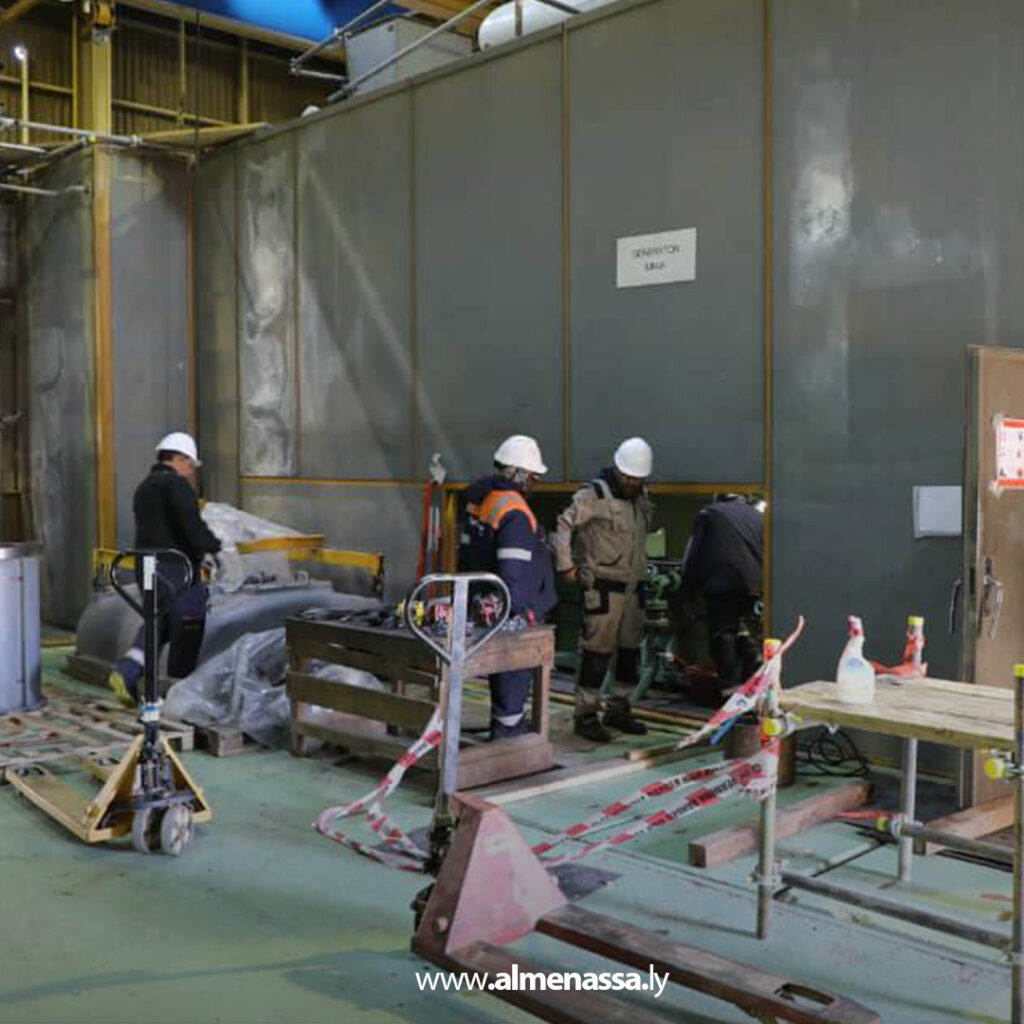 Extra 58 قرب انتهاء أعمال الوحدة الغازية الخامسة بمحطة كهرباء جنوب طرابلس