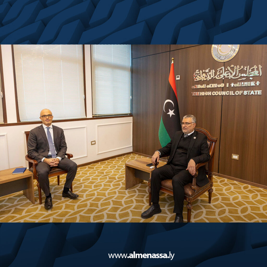 Extra 63 تكالة يبحث مع سفير الاتحاد الأوروبي تطورات المشهد السياسي في ليبيا