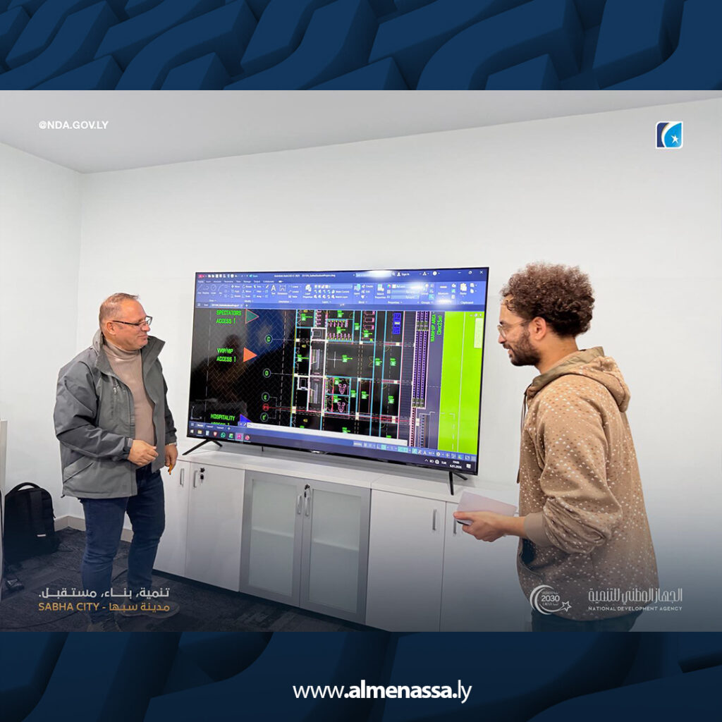 Extra 69 مدير عام الجهاز الوطني للتنمية يتابع مراحل إنجاز ملعب الشاوش غربال الدولي بسبها