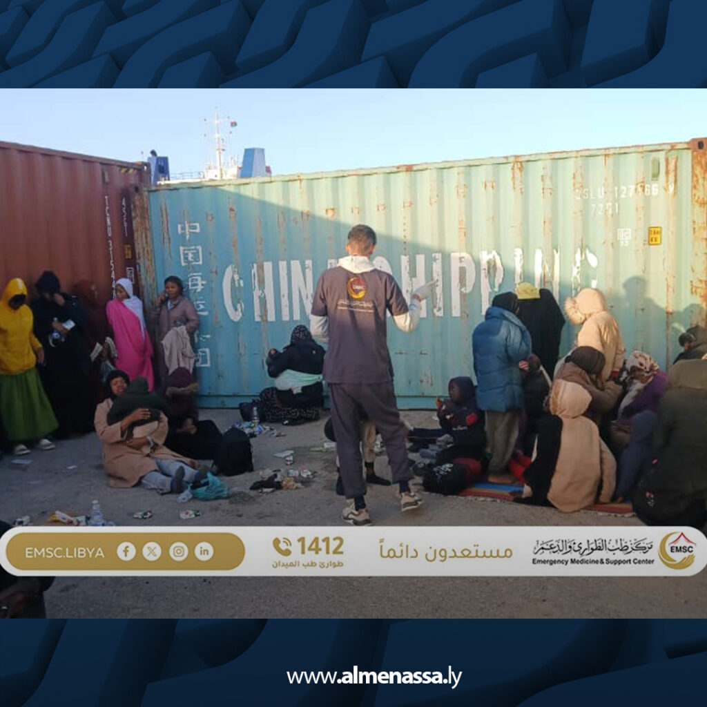 Extra 75.jpg3 75 إنقاذ 99 مهاجرا قبالة ميناء الخمس وتقديم الرعاية الطبية العاجلة لهم