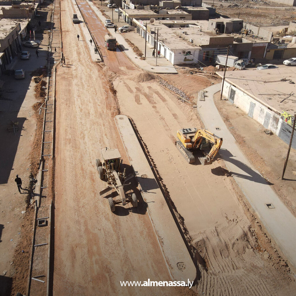 Extra 1.jpg19 1 مشروع طريق براك سبها: تقدم ملحوظ في الرصف بطول 14 كيلومترًا