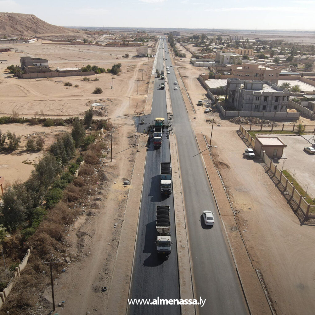 Extra 1.jpg24 1 مشروع طريق براك سبها: تقدم ملحوظ في الرصف بطول 14 كيلومترًا