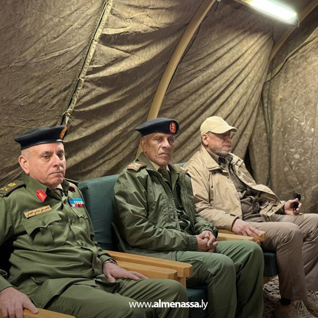 Extra 1.jpg2 1 التميمي يحضر تمرينًا تعبويًا بالذخيرة الحية للطلبة والضباط الليبيين في الأردن