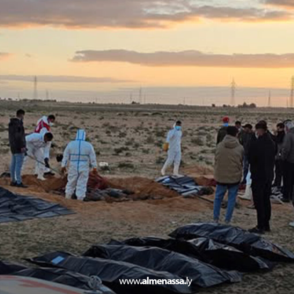 الهلال الأحمر الليبي ينتشل 21 جثمانًا لمهاجرين ويواصل جهود حماية الأرواح في أجدابيا