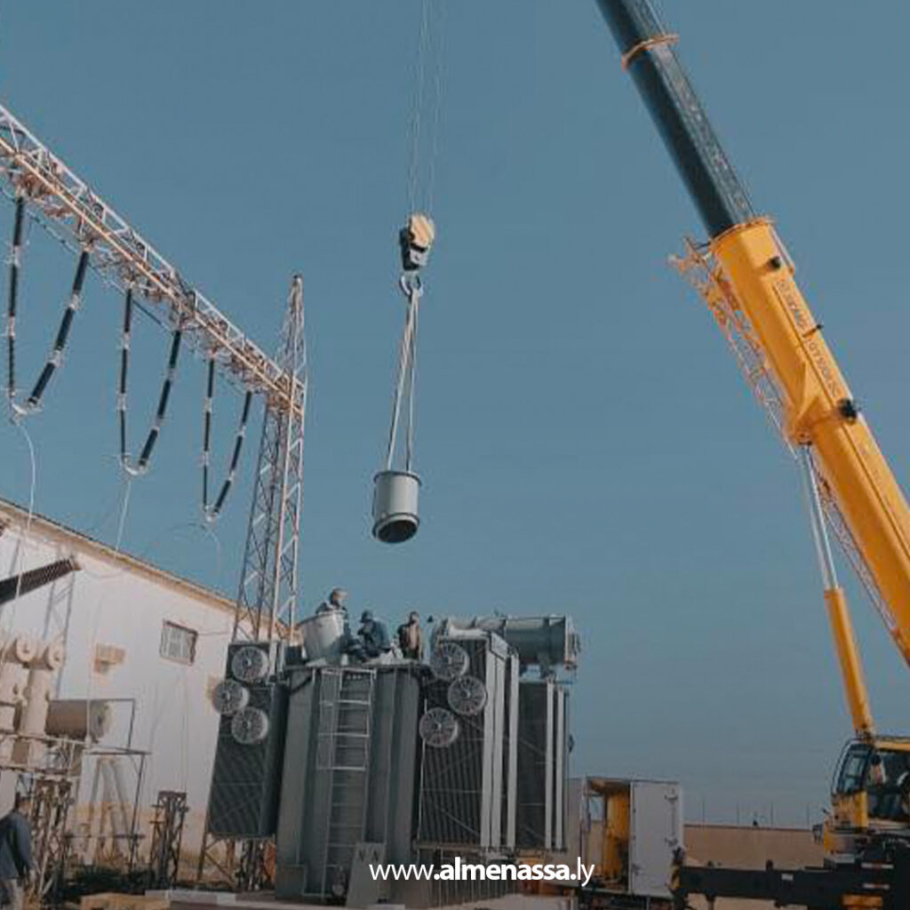 Extra 4.jpg11 4 استكمال أعمال تركيب محول جديد في محطة مراوة لتحسين استقرار الشبكة الكهربائية بالجبل الأخضر
