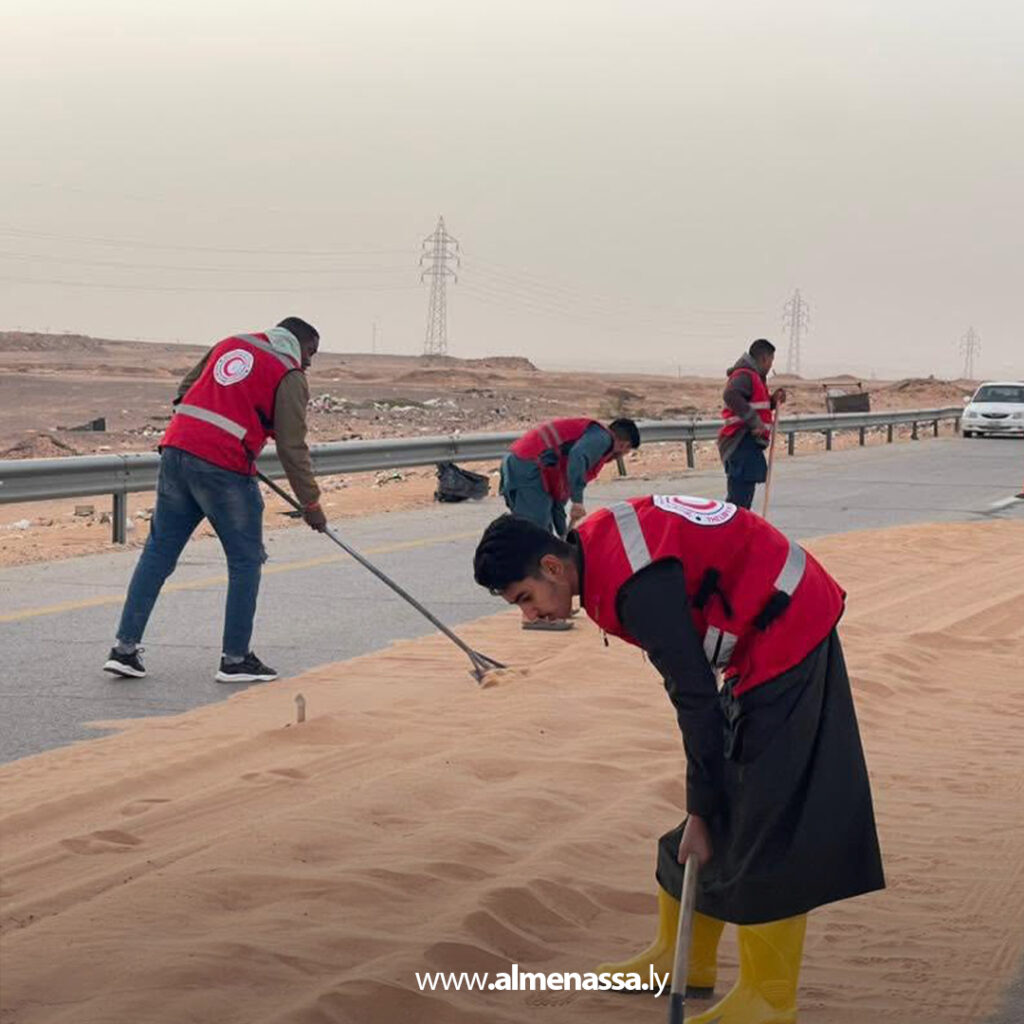 Extra 52 الهلال الأحمر الليبي يستجيب للتقلبات الجوية في وادي الشاطئ