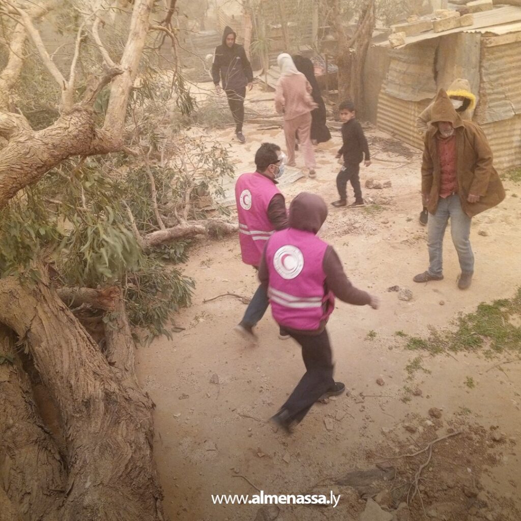 WhatsApp Image 2026 01 20 at 1.25.25 PM 1 الهلال الأحمر الليبي ينفذ سلسلة أنشطة لمواجهة آثار التقلبات الجوية
