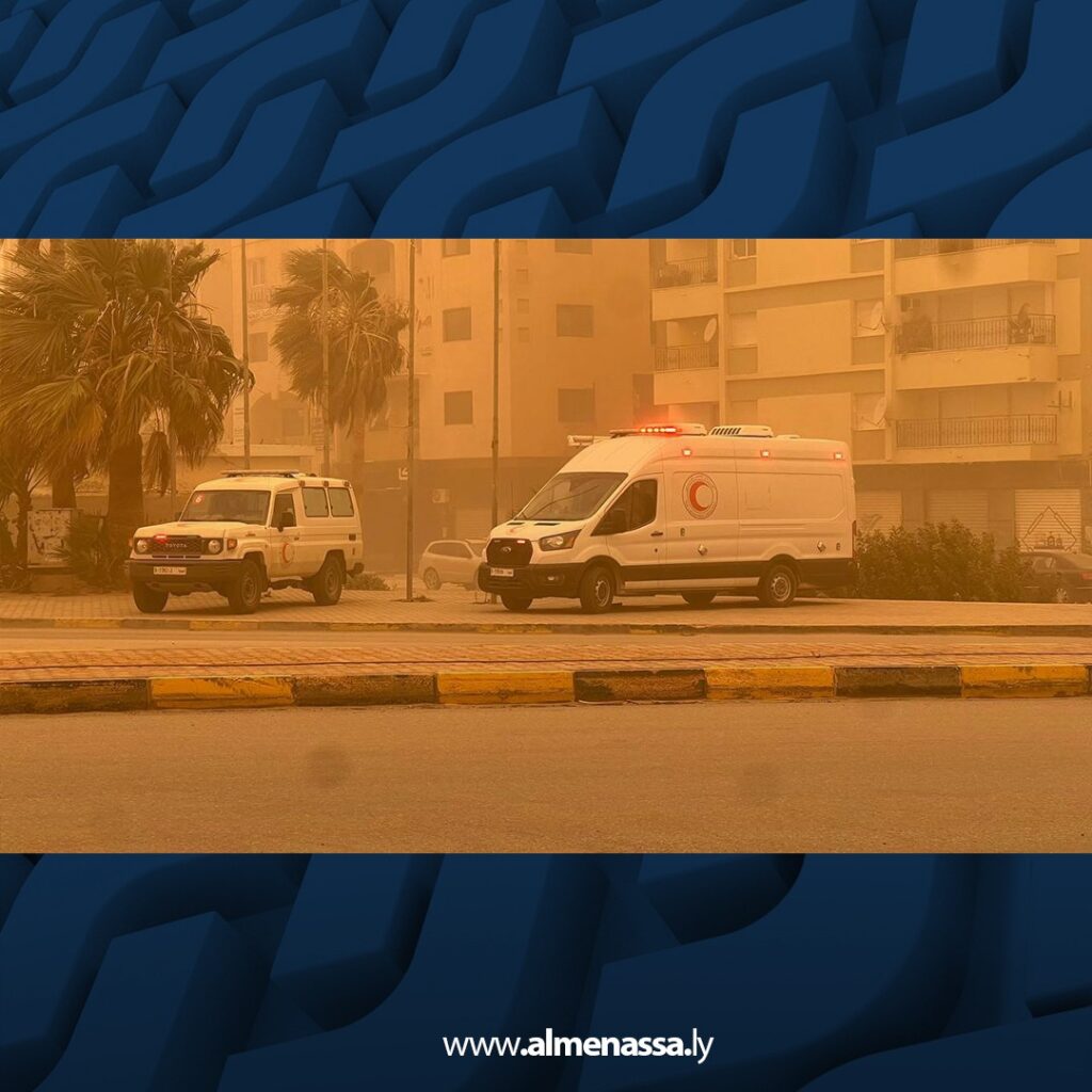 WhatsApp Image 2026 01 20 at 9.16.42 PM 6 أمن بنغازي تواصل إزالة مخلفات العاصفة وتأمين الطرق رغم انعدام الرؤية