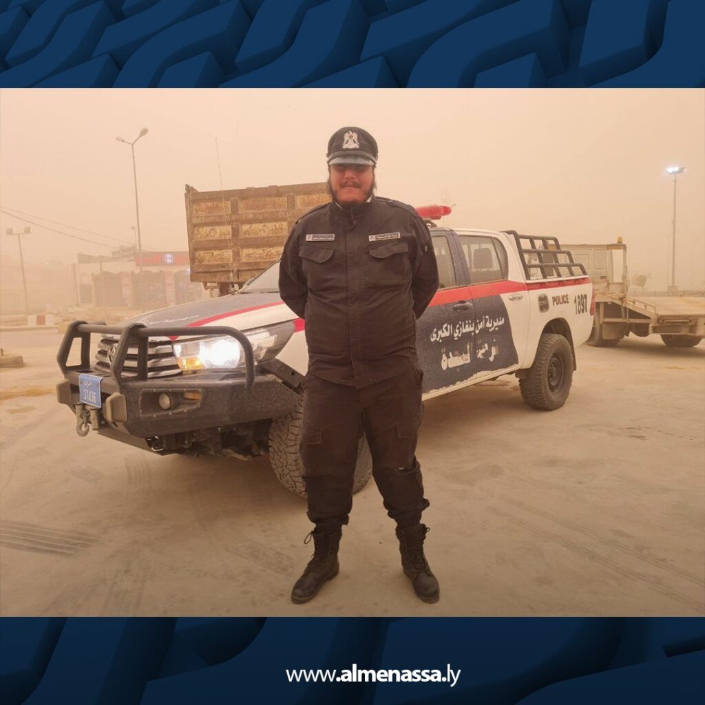 WhatsApp Image 2026 01 20 at 9.16.42 PM 7 أمن بنغازي تواصل إزالة مخلفات العاصفة وتأمين الطرق رغم انعدام الرؤية