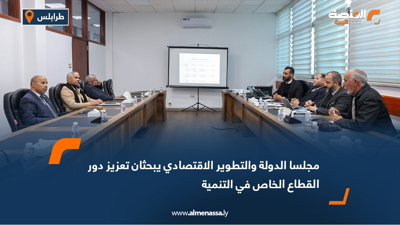 مجلسا الدولة والتطوير الاقتصادي يبحثان تعزيز دور القطاع الخاص في التنمية