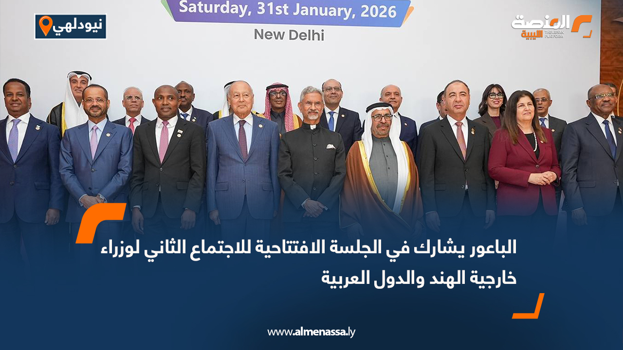 الباعور يشارك في الجلسة الافتتاحية للاجتماع الثاني لوزراء خارجية الهند والدول العربية