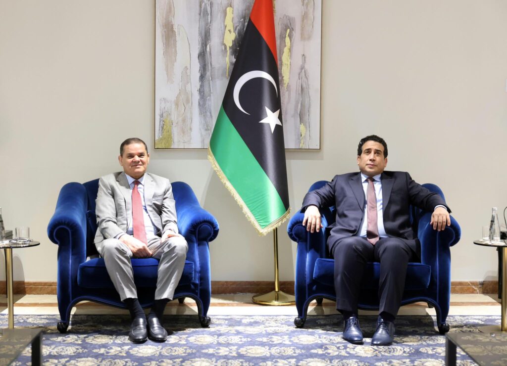 المنفي والدبيبة يناقشان الملفات السيادية والاقتصادية والأمنية خلال لقاء رسمي في طرابلس 1 633804572 1306866158128363 4614260934754716249 n