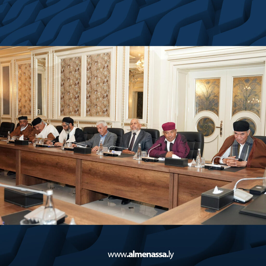Extra02 1 المنفي يبحث مع وفد من أعيان العجيلات ملفات خدمية ودعم المصالحة الوطنية