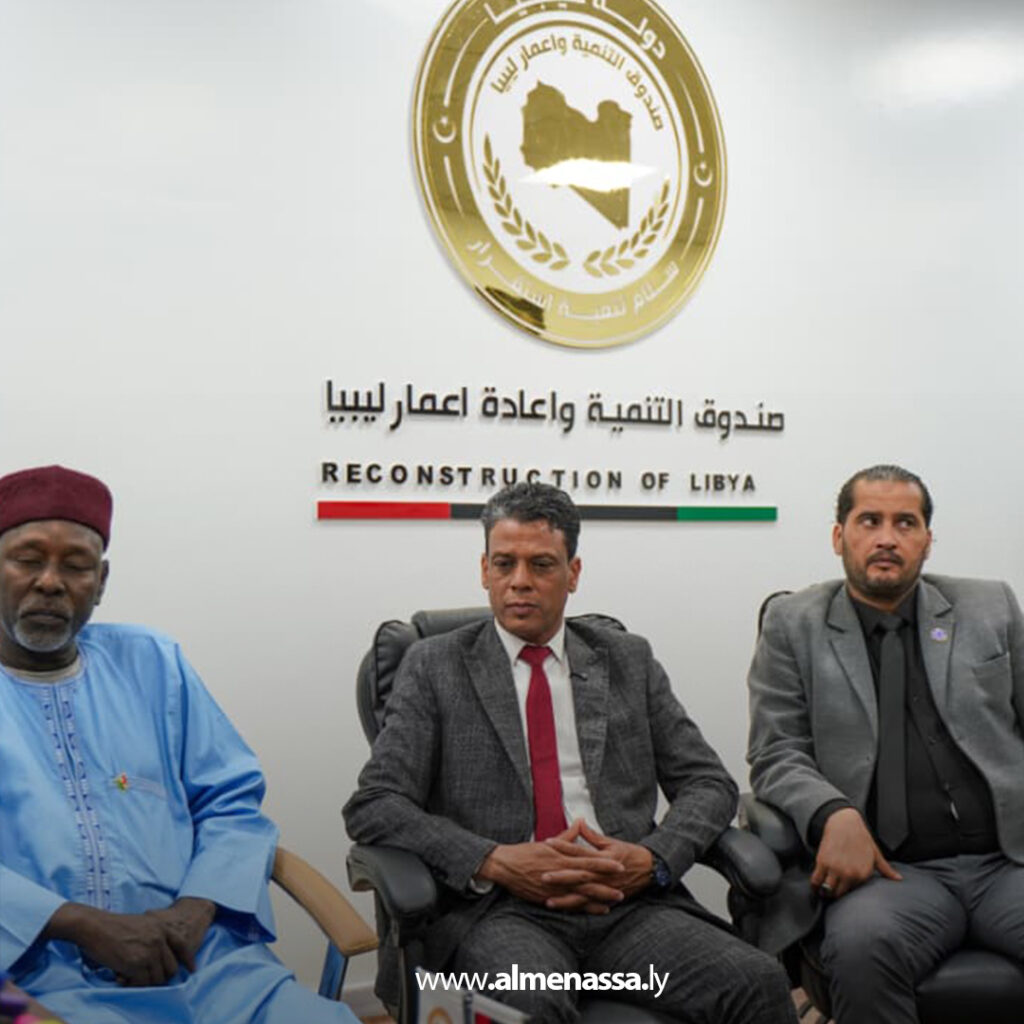 Extra 8 استقبال سفير النيجر بسبها لبحث مشاريع صندوق التنمية وإعادة إعمار ليبيا بالمنطقة الجنوبية