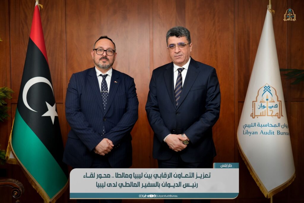 648951718 1404973771662469 6919710110397307160 n رئيس ديوان المحاسبة يلتقي سفير مالطا لتطوير التعاون الرقابي
