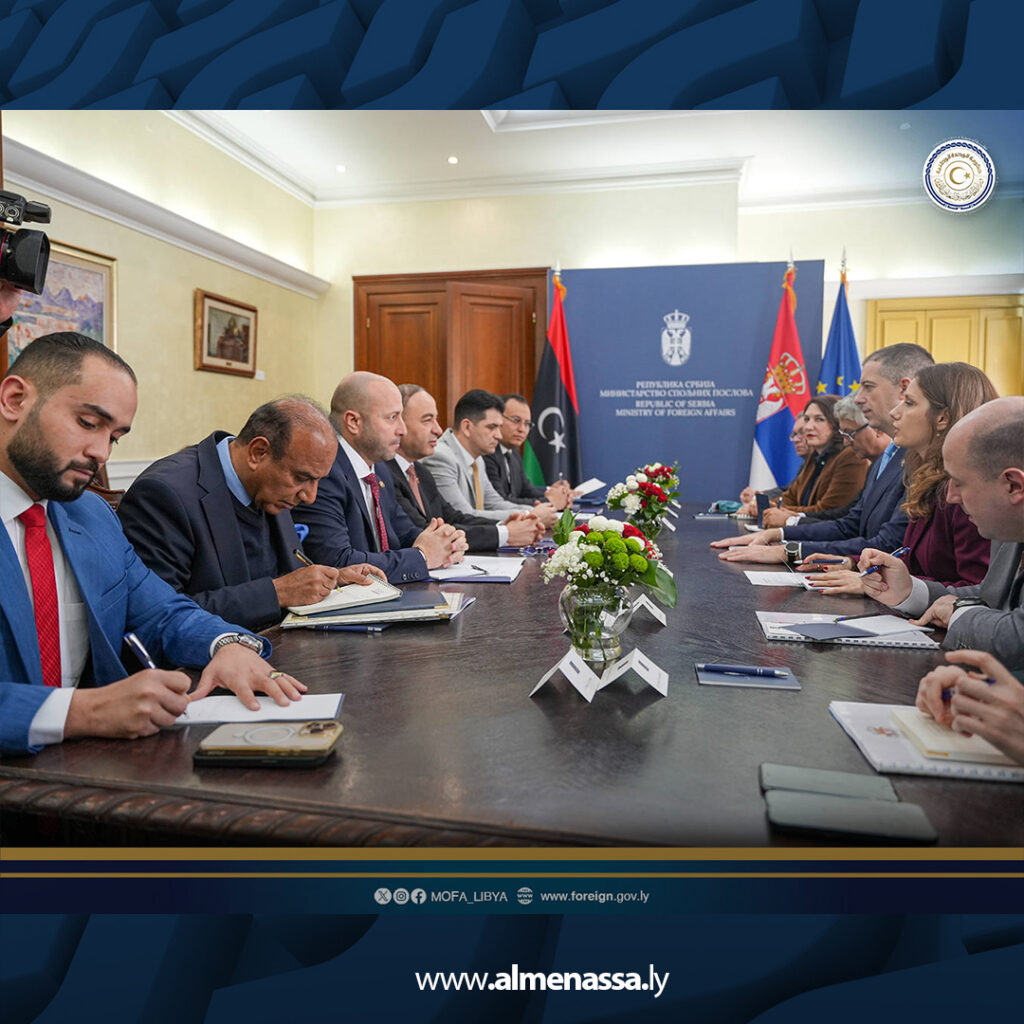 Extra 18 مباحثات ليبية صربية في بلغراد لبحث تطوير العلاقات الثنائية وتفعيل التعاون في التعليم والطيران والخدمات القنصلية