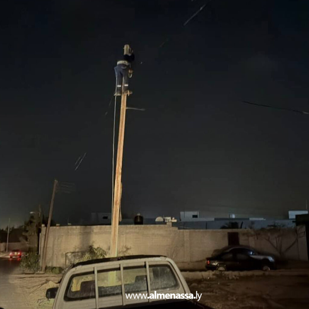 Extra 30 شركة الكهرباء: إعادة التيار الكهربائي إلى أجزاء من غرب مصراتة