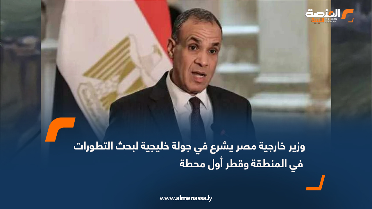 وزير خارجية مصر يشرع في جولة خليجية لبحث التطورات في المنطقة وقطر أول محطة