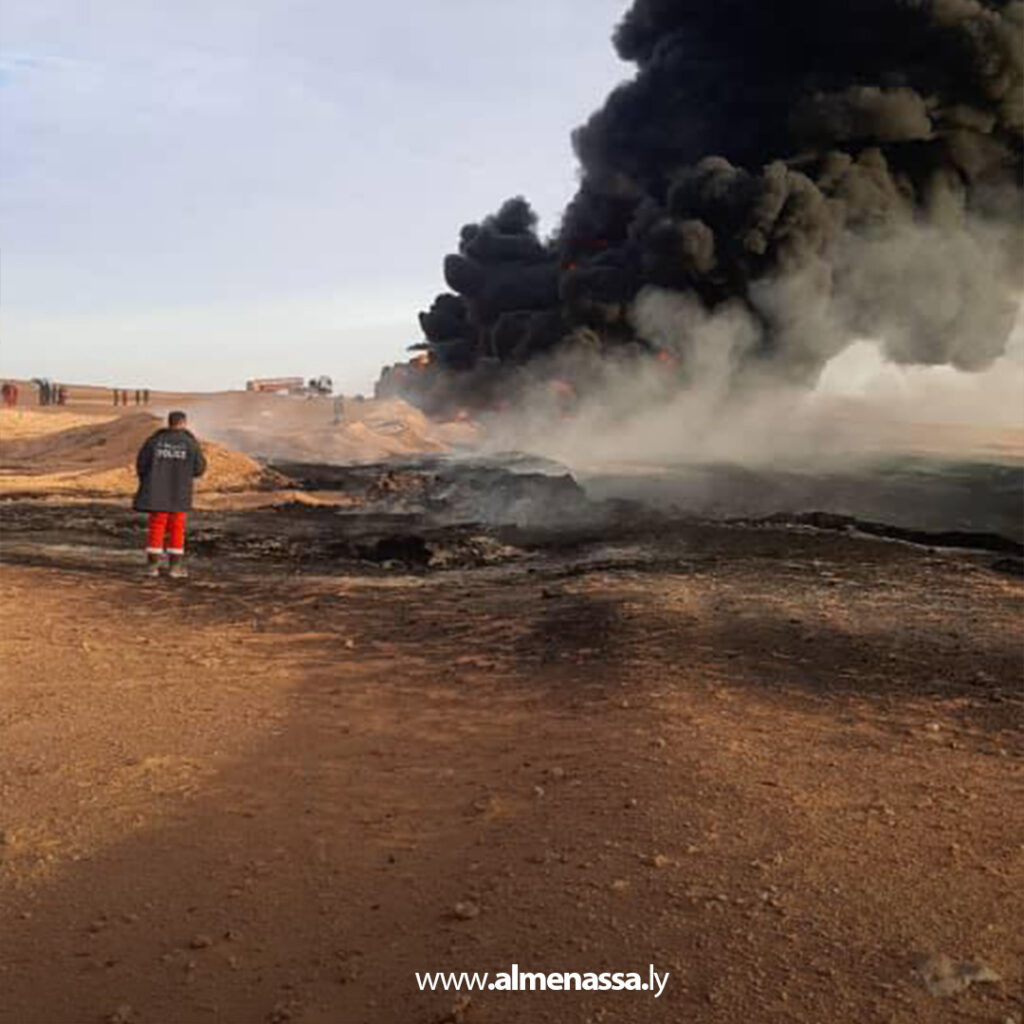 extra Recovered 44 السلامة الوطنية: انطلاق المرحلة الثانية لإخماد حريق خط الشرارة