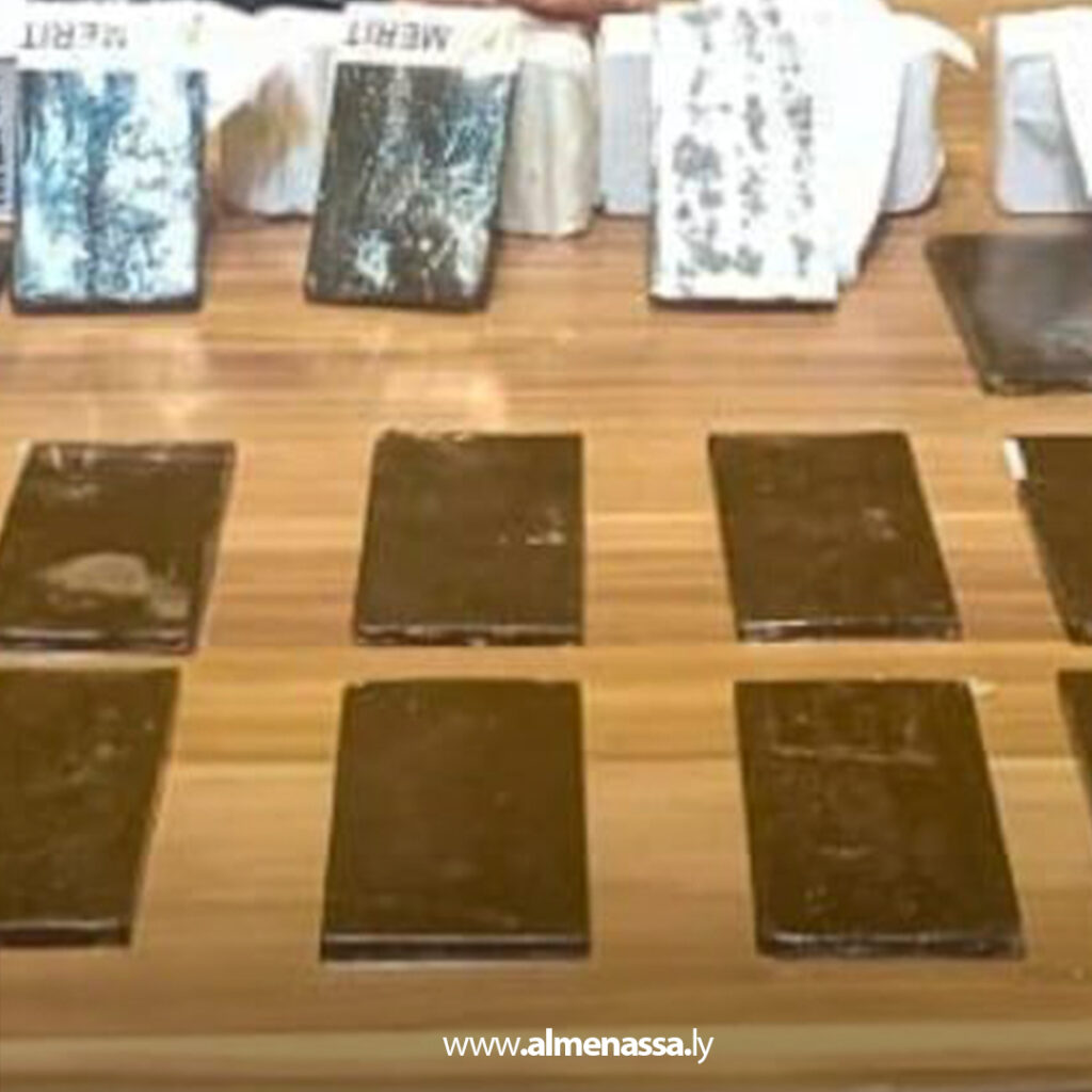 Extra 244 ضبط كمية كبيرة من مخدر الحشيش في نطاق مدينة أمساعد