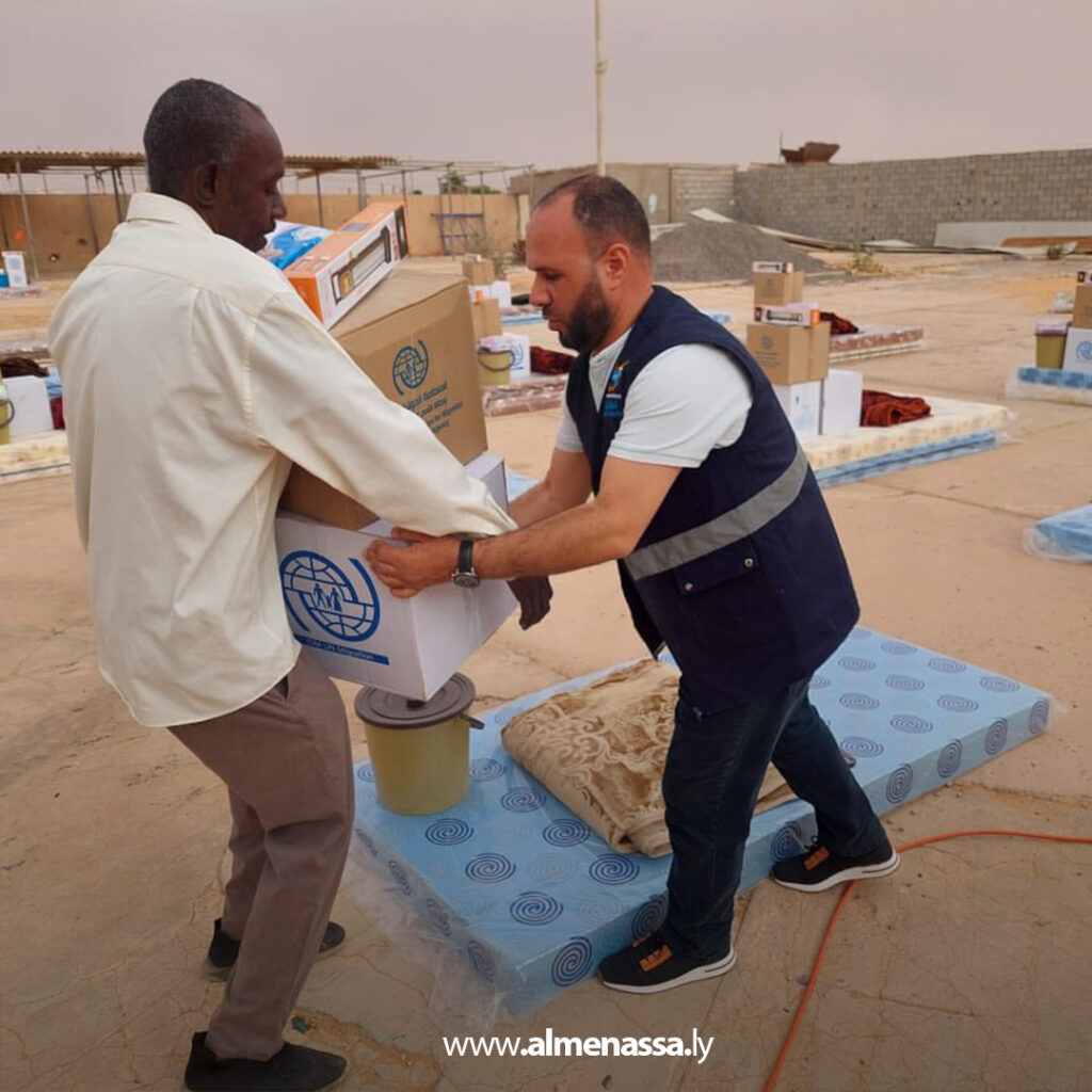 Extra 288.jpg1 288 الهيئة الليبية للإغاثة توزع مساعدات غذائية وإيوائية على 180 أسرة من اللاجئين السودانيين في سبها