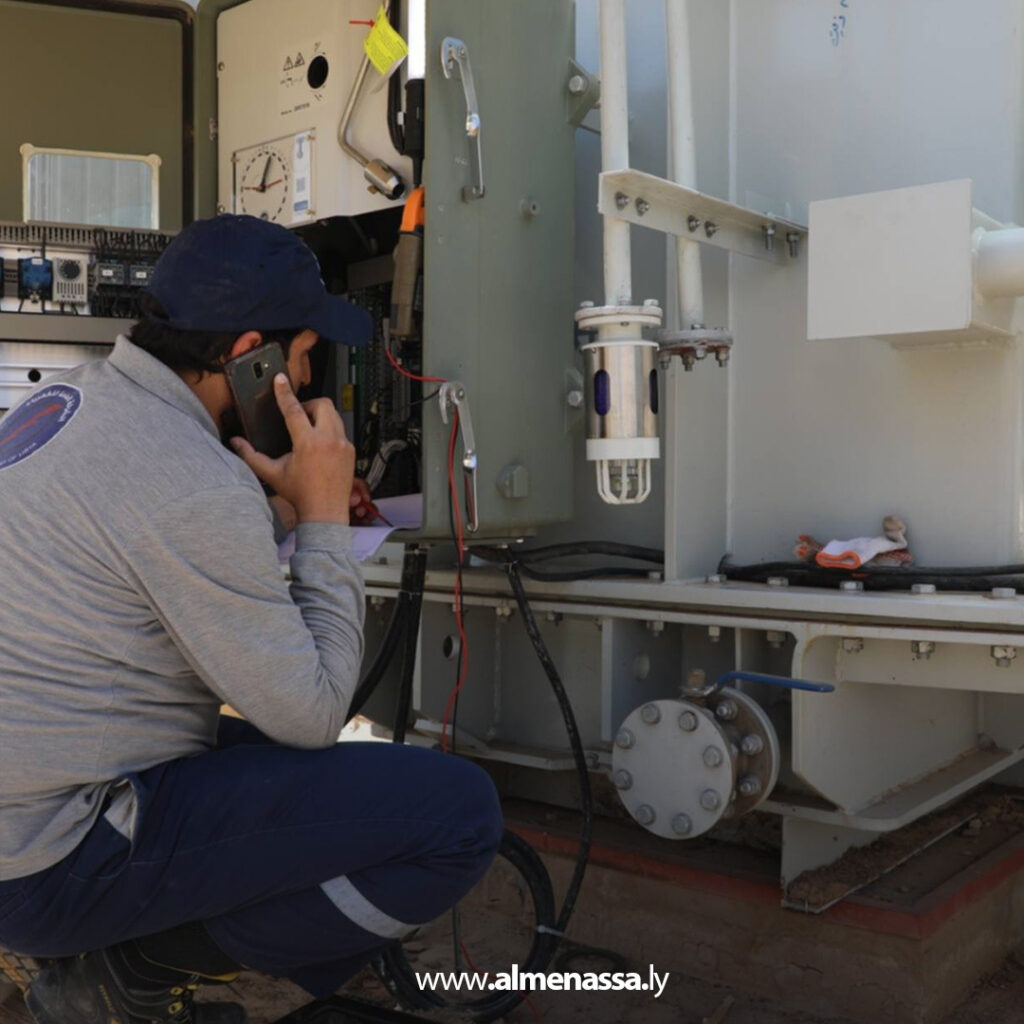 Extra 307 شركة الكهرباء: التجهيز لتشغيل وشحن محول القدرة الجديد داخل محطة التبة