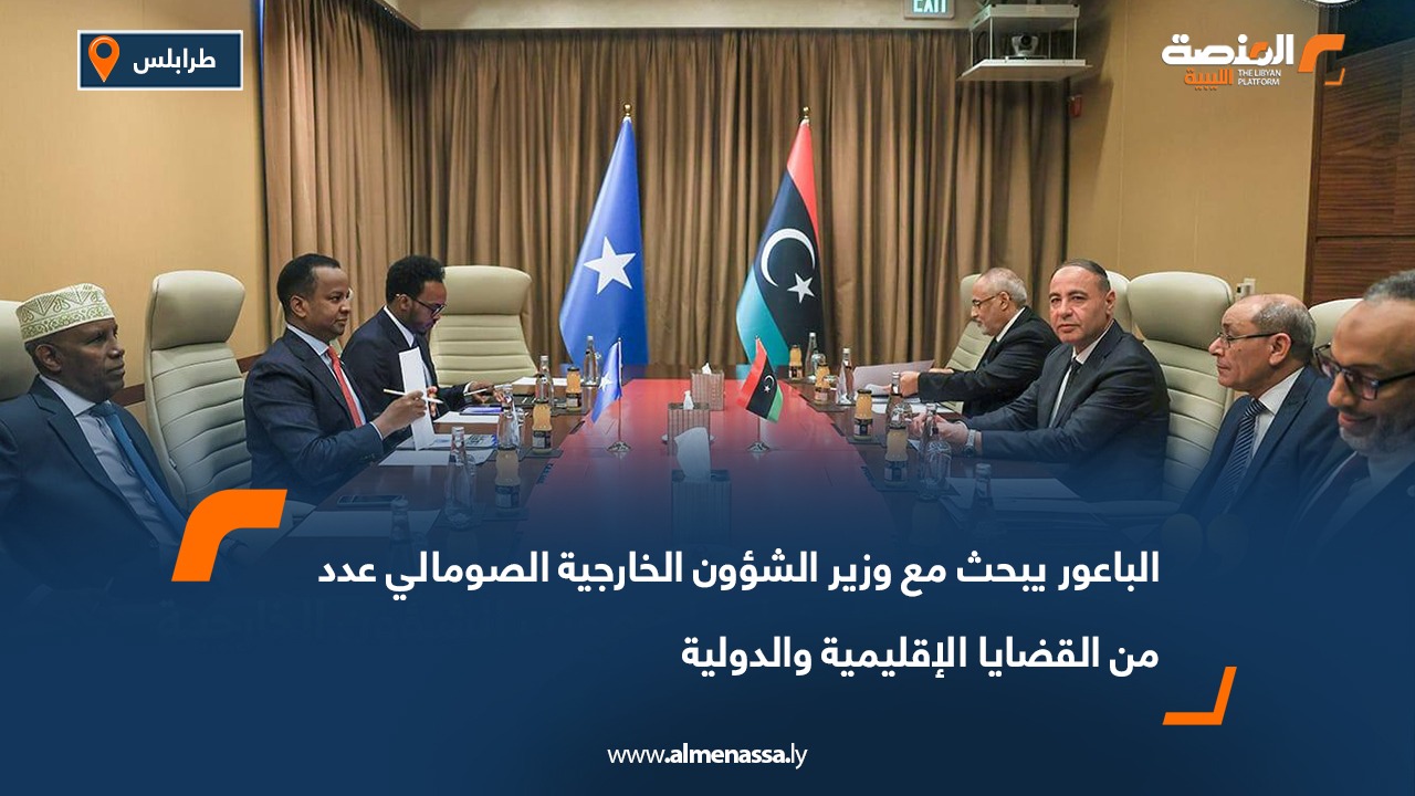 الباعور يبحث مع وزير الشؤون الخارجية الصومالي عدد من القضايا الإقليمية والدولية