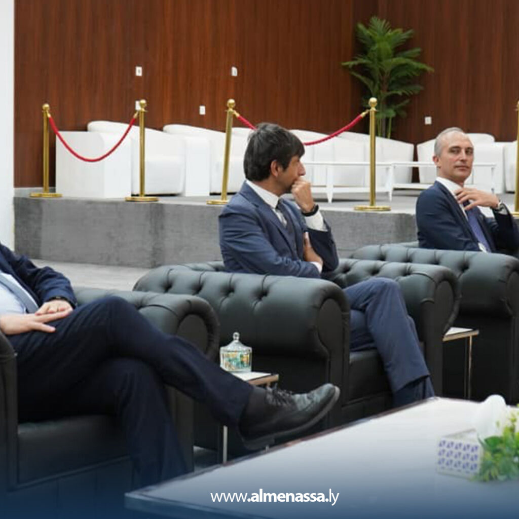 ext 1.jpg2 1 المستشار عقيلة صالح يبحث مع وفد برلماني إيطالي مستجدات المشهد السياسي والتعاون المشترك