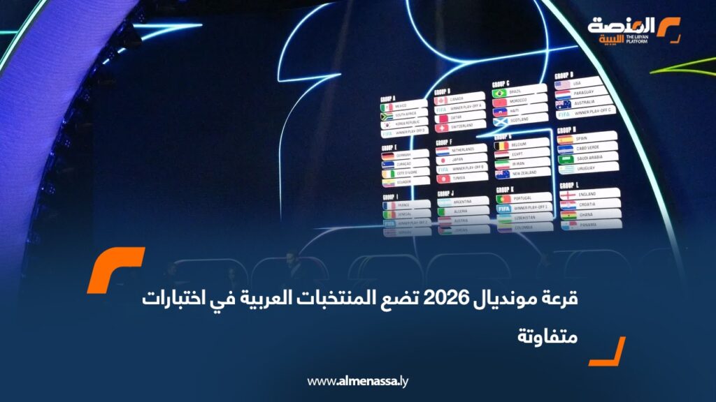 قرعة مونديال 2026 تضع المنتخبات العربية في اختبارات متفاوتة 5 المنتخبات العربية 1 1