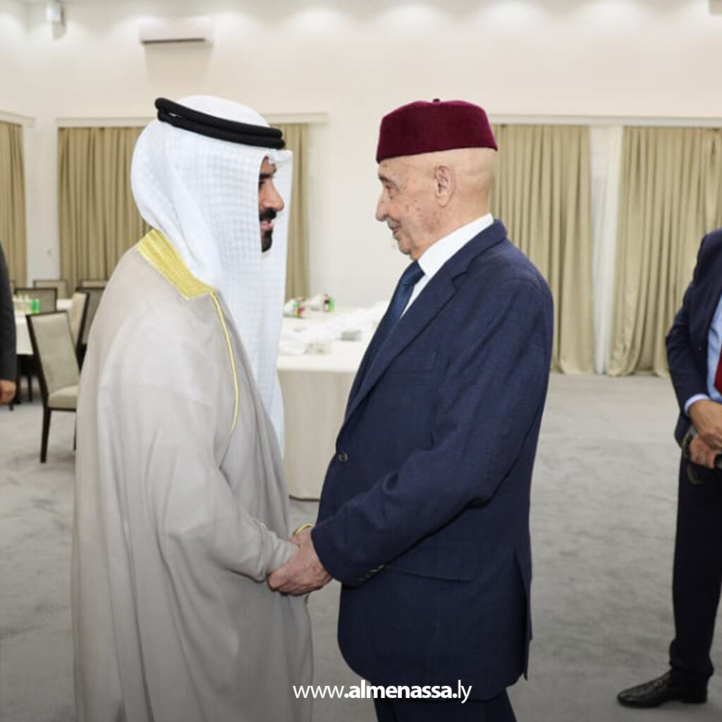 02 عقيلة صالح والحجيلان والشوابكة يبحثون ترتيبات مؤتمر برلماني آسيوي أفريقي ببنغازي