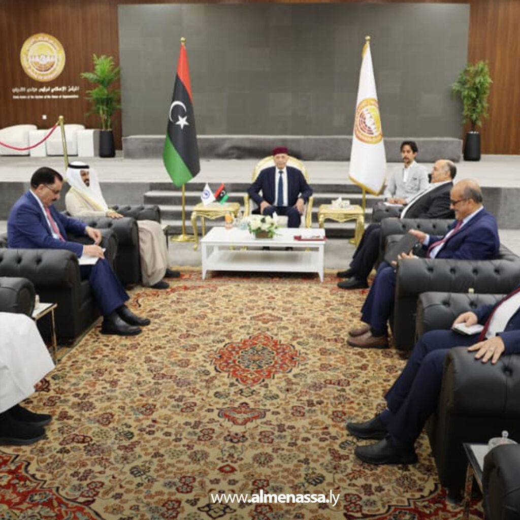 08 عقيلة صالح والحجيلان والشوابكة يبحثون ترتيبات مؤتمر برلماني آسيوي أفريقي ببنغازي