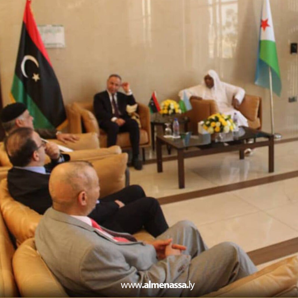 Extra 14.jpg1 14 ليبيا وجيبوتي تبحثان توسيع التعاون في الطاقة والصناعة والعدالة على هامش تنصيب الرئيس الجيبوتي