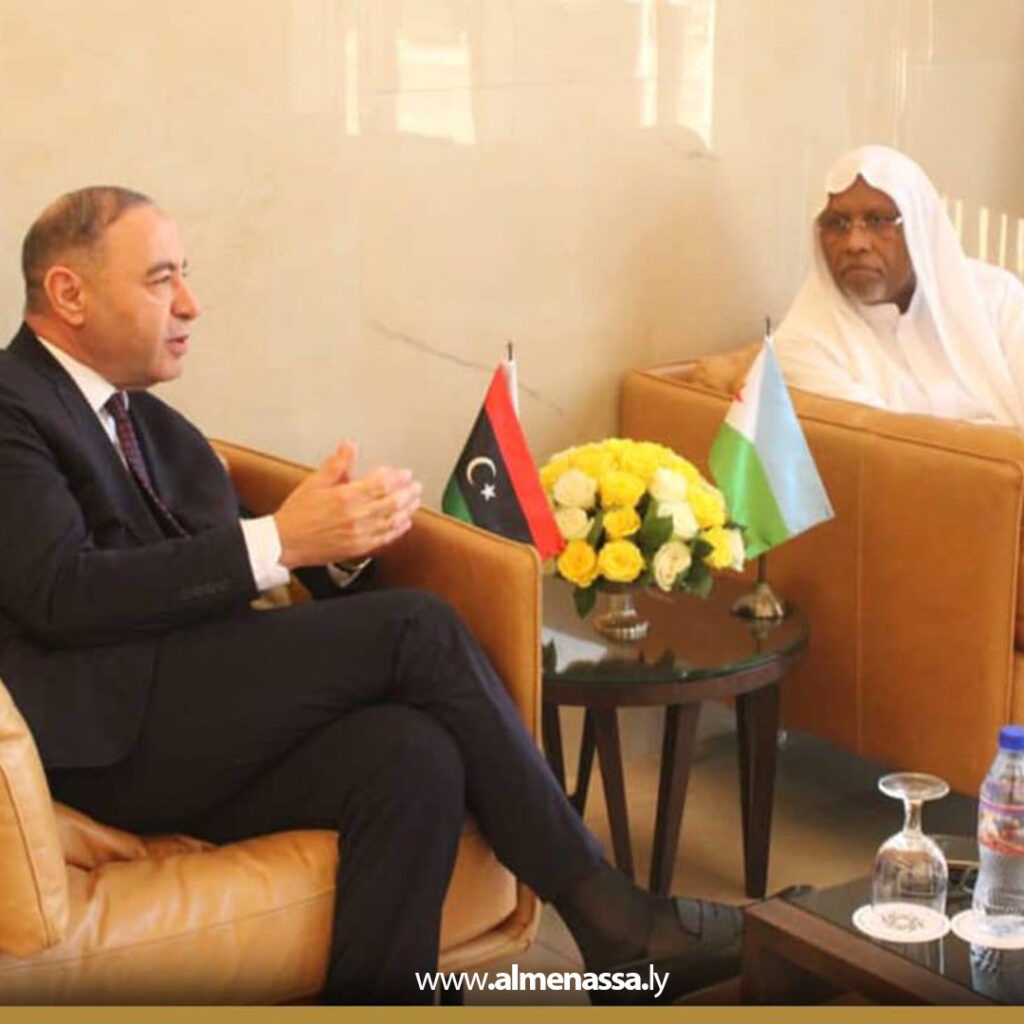 Extra 7 ليبيا وجيبوتي تبحثان توسيع التعاون في الطاقة والصناعة والعدالة على هامش تنصيب الرئيس الجيبوتي