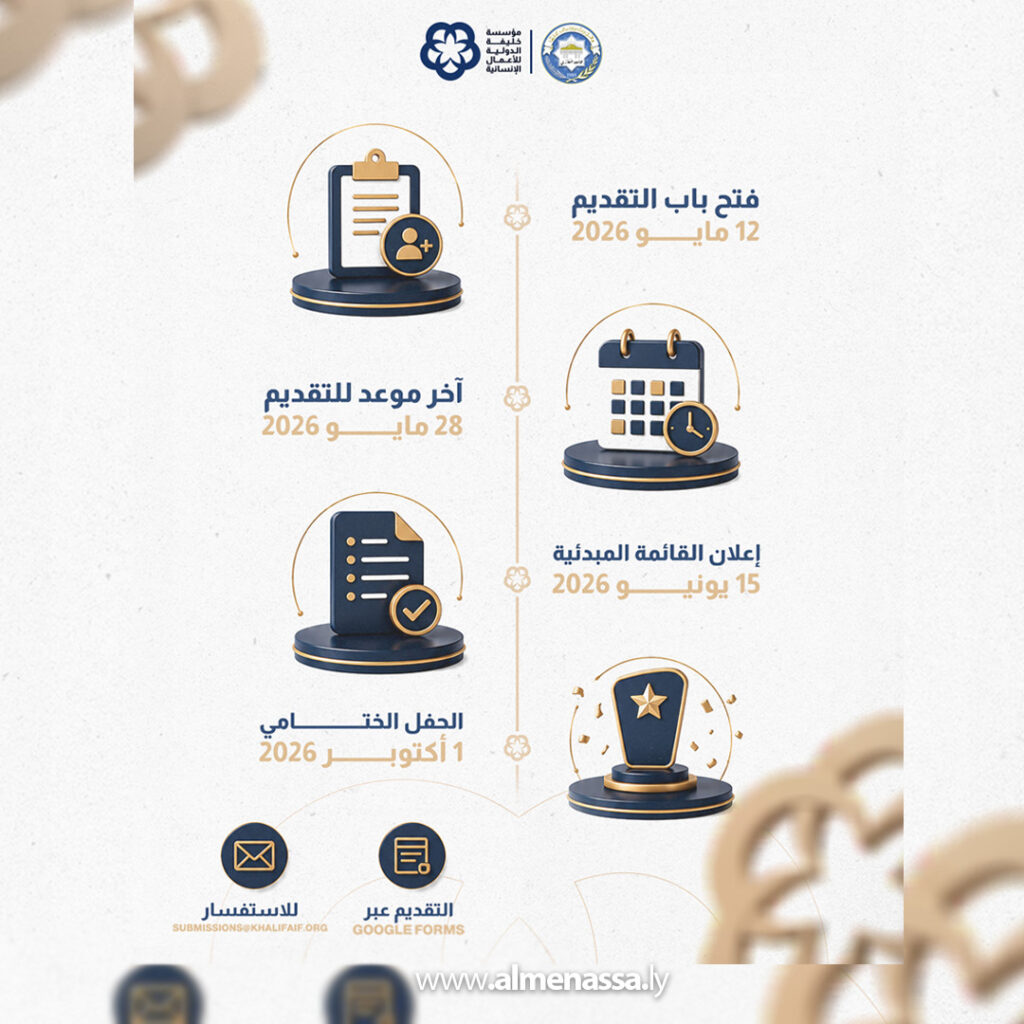 مؤسسة خليفة الدولية وجامعة بنغازي تطلقان مسابقة بحثية بجائزة قدرها 5000 دينار ليبي 4 Extra04 4 مؤسسة خليفة الدولية وجامعة بنغازي تطلقان مسابقة بحثية بجائزة قدرها 5000 دينار ليبي